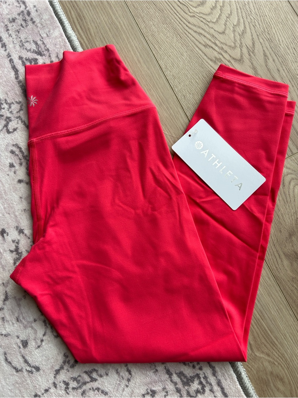 Athleta Pink Transcend 7/8 Leggings